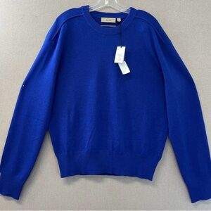 Burberry Royal Blue Crewneck Women’s Sweater Uniform
